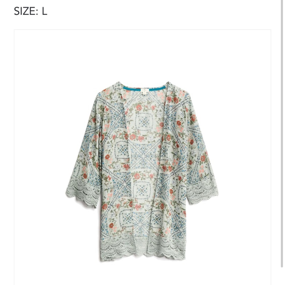 Stitch Fix Mason & Belle Laria Crochet Open Front